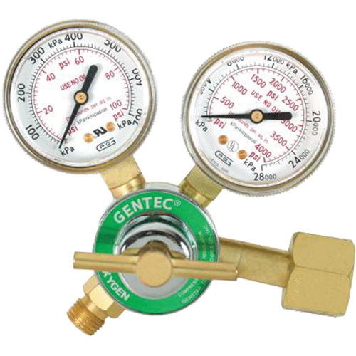 D&eacute;tendeur &agrave; simple d&eacute;tente de s&eacute;rie l&eacute;g&egrave;re, Oxyg&egrave;ne, Entr&eacute;e CGA540 R.M.G. Prévention