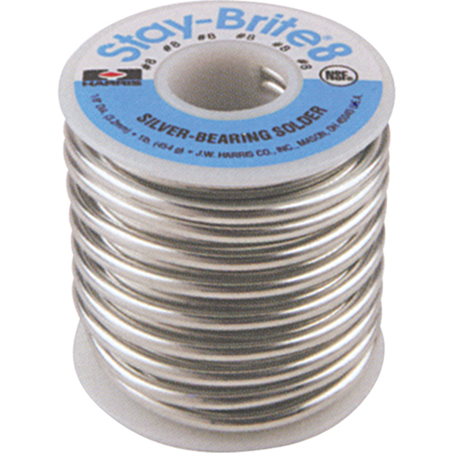 M&eacute;tal d'apport Stay-Brite 8, Sans plomb, 94 % d'&eacute;tain, 6 % d'argent, &acirc;me Plein, dia. 0,0625" R.M.G. Prévention