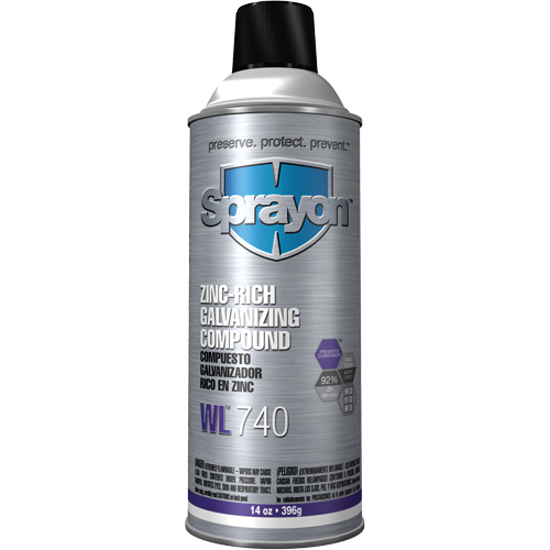 WL740 Zinc-Rich Galvanizing Compound, Aerosol Can R.M.G. Prévention