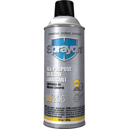 LU206 All-Purpose Silicone Lubricant, Aerosol Can R.M.G. Prévention
