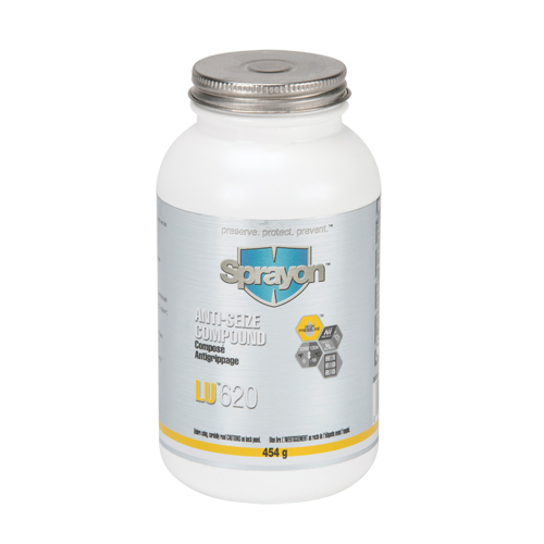 LU620 Anti-Seize Compound, 454 g, Brush Top Bottle, 2200°F (1204°C) Max. Temp R.M.G. Prévention