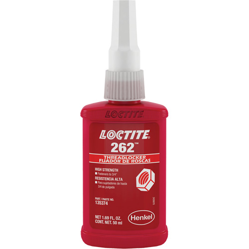 Compos&eacute; de blocage 262, Rouge, &eacute;lev&eacute;, 50 ml, Bouteille R.M.G. Prévention