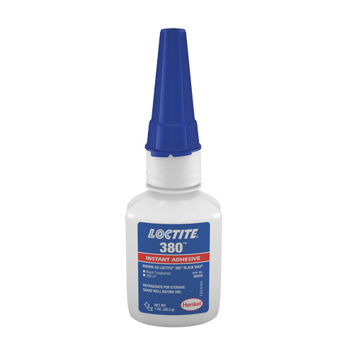 Black Max 380 Toughened Adhesive, Black, Bottle, 1 oz. R.M.G. Prévention