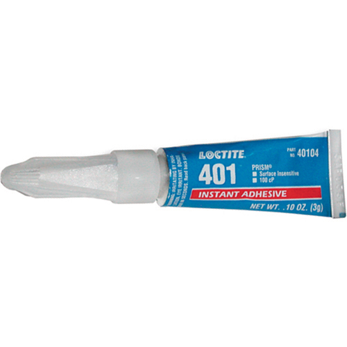 401 General Purpose Instant Adhesive, Clear, Tube, 3 g R.M.G. Prévention