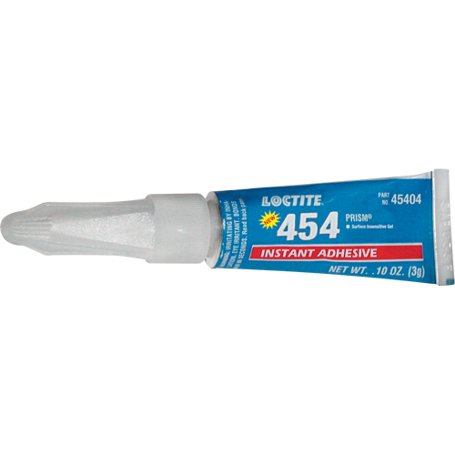 454 Prism&reg; Instant Adhesive Gel, Clear, Tube, 3 g R.M.G. Prévention