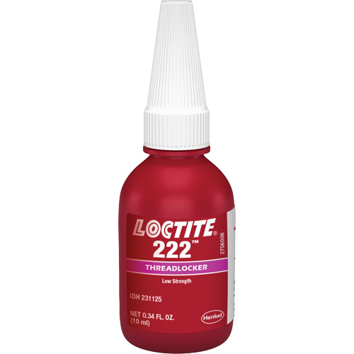 Compos&eacute; de blocage 222 petite vis, Mauve, Basse, 10 ml, Bouteille R.M.G. Prévention