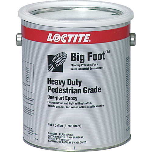 Rev&ecirc;tement antid&eacute;rapant robuste pour plancher Big Foot de calibre pi&eacute;ton, 1 gal., &eacute;poxy, Noir R.M.G. Prévention