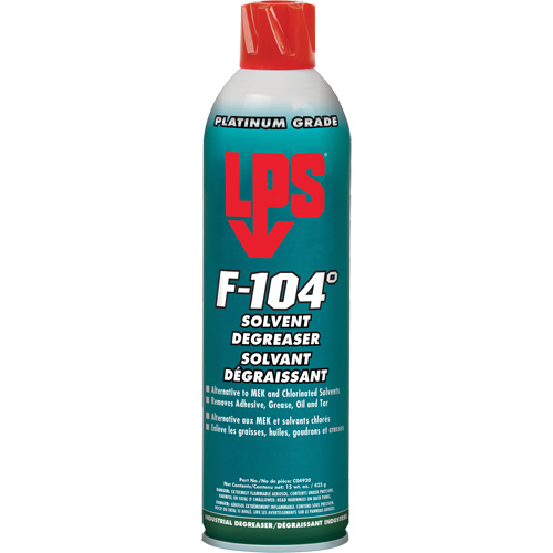 Solvant & d&eacute;graissant &agrave; &eacute;vaporation rapide F-104°, Canette a&eacute;rosol R.M.G. Prévention