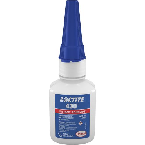 Adh&eacute;sif Super Bonder 422, Transparent, Bouteille, 1 liq. oz. R.M.G. Prévention