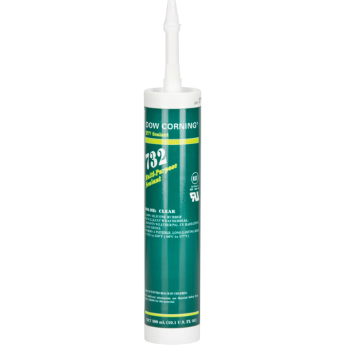 Scellant de silicone 732, Tube, Transparent R.M.G. Prévention