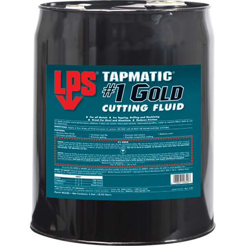Liquides de coupe # 1 Gold de Tapmatic, 5 gal. R.M.G. Prévention