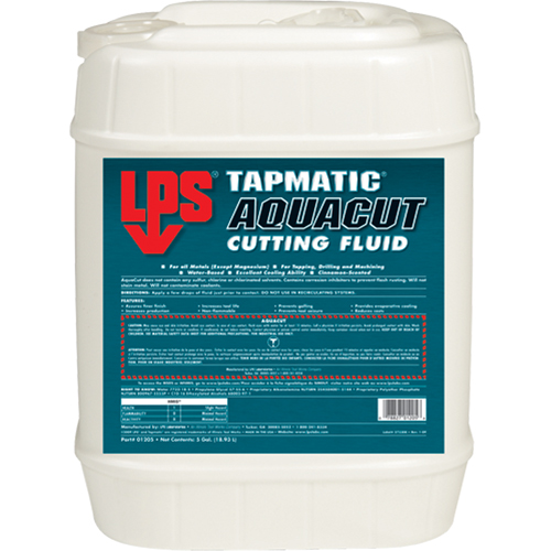 Tapmatic&reg; AquaCut Cutting Fluids, 5 gal. R.M.G. Prévention
