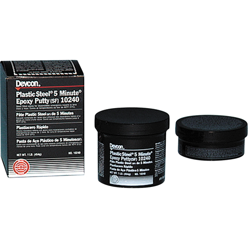 Mastic Plastic Steel 5 Minute, 1 lb, R&eacute;cipient R.M.G. Prévention