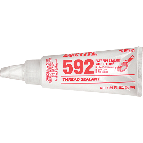 Thread Sealant 592 PST Slow Cure, Tube, 250 ml, -53.88° C - 204° C/-65° F - 400° F R.M.G. Prévention