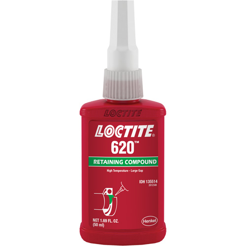 Compos&eacute; de retenue 620 haute temp&eacute;rature, 50 ml, Bouteille, Vert R.M.G. Prévention