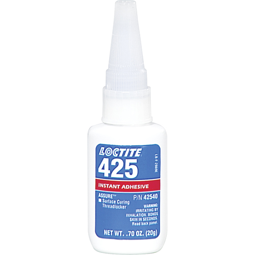 Compos&eacute; de blocage &agrave; s&eacute;chage superficiel Assure 425, Bleu, Moyen, 20 g, Bouteille R.M.G. Prévention