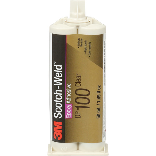 Scotch-Weld Adhesive, 1.7 fl. oz., Dual Cartridge, Two-Part, Clear R.M.G. Prévention