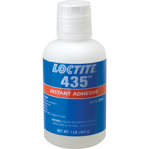 435 Surface Insensitive Instant Adhesive, Clear, Bottle, 454 g R.M.G. Prévention