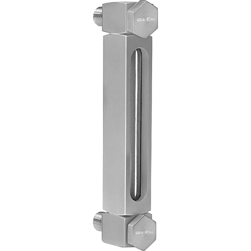 Indicateur de niveau &agrave; liquide en Aluminium, Filet&eacute;, 5" lo, 205°F (96,11° C) R.M.G. Prévention