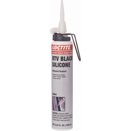Superflex RTV Silicone Adhesive Sealant, Cartridge, Black R.M.G. Prévention