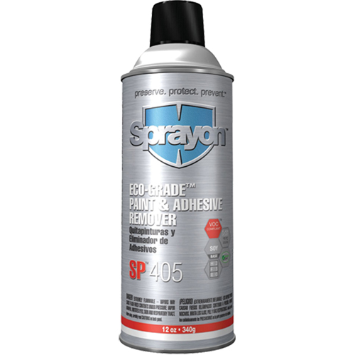 SP405 Eco-Grade Paint & Adhesive Remover, 12 oz, Aerosol Can R.M.G. Prévention