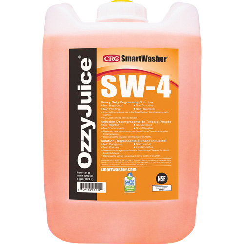 Solution nettoyante de calibre industriel Smartwasher , Cruche R.M.G. Prévention