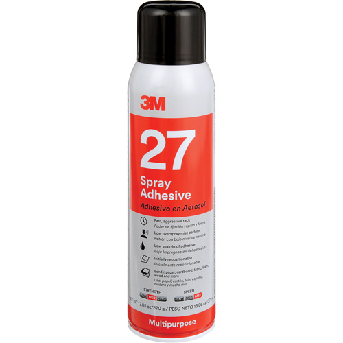 27 Multi-Purpose Spray Adhesive, Clear, Aerosol Can R.M.G. Prévention