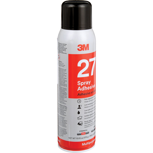 27 Multi-Purpose Spray Adhesive, Clear, Aerosol Can R.M.G. Prévention