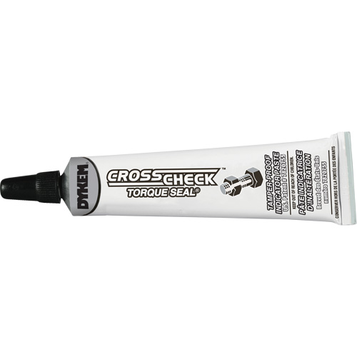 P&acirc;te indicatrice inviolable Cross-Check Torque Seal, 1 liq. oz., Tube, Blanc R.M.G. Prévention