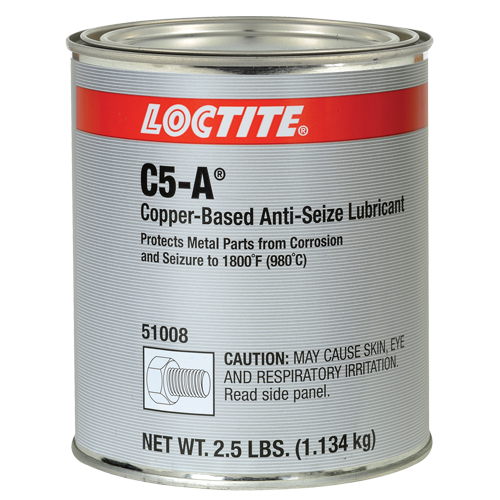 Lubrifiant antiblocage au cuivre Loctite 8008 C5-A, 2,5 lb, Canette, 1800°F (982°C) Temp&eacute;rature max. R.M.G. Prévention