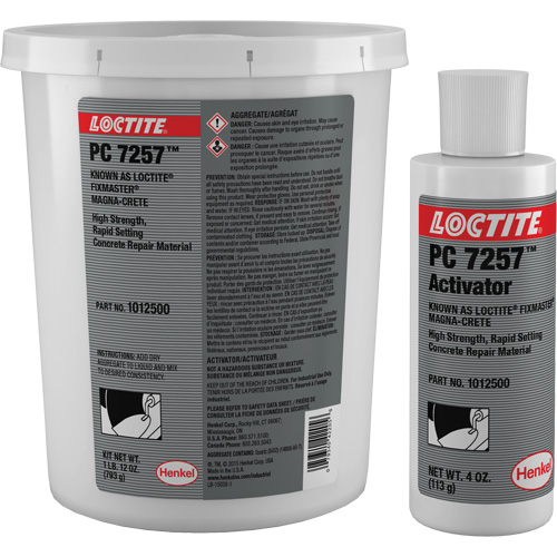 Produit de r&eacute;paration du b&eacute;ton Fixmaster Magna-Crete, Trousse, Gris R.M.G. Prévention