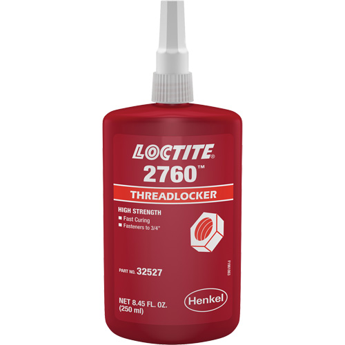 Compos&eacute; de blocage 2760, Rouge, &eacute;lev&eacute;, 250 ml, Bouteille R.M.G. Prévention