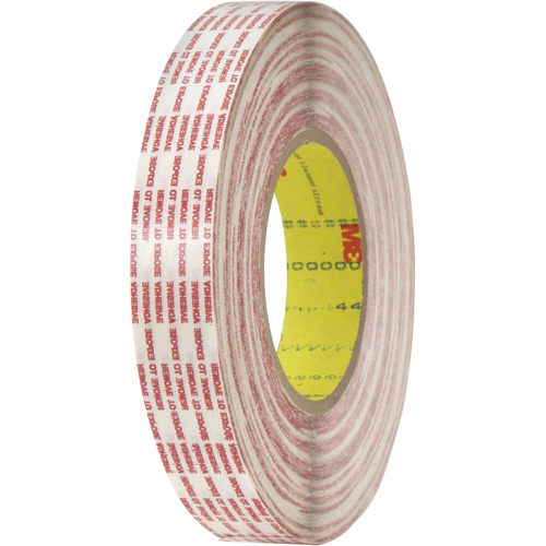 Double-Coated Tape, Polypropylene, 13 mm (1/2") W x 110 m (360') L, 6 mils Thick R.M.G. Prévention