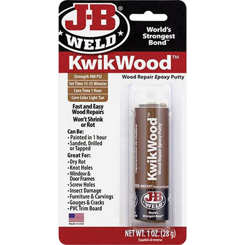 KwikWood Epoxy, 2 oz., Stick, Tan R.M.G. Prévention