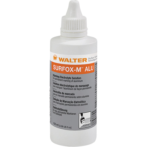 Solution &eacute;lectrolytique de marquage sur l'aluminium Surfox-M R.M.G. Prévention