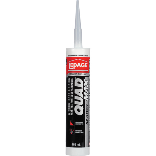 Scellant pour parements & fen&ecirc;tres Quad Max, 280 ml, Tube, Brun R.M.G. Prévention