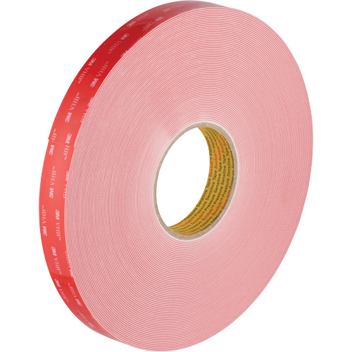 VHB Tape, 32.9 m (108') L x 1117.6 mm (44") W, 0.028 mm, Acrylic R.M.G. Prévention