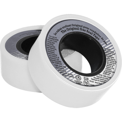 PTFE Thread Sealant Tape, 480" L x 3/4" W, White R.M.G. Prévention