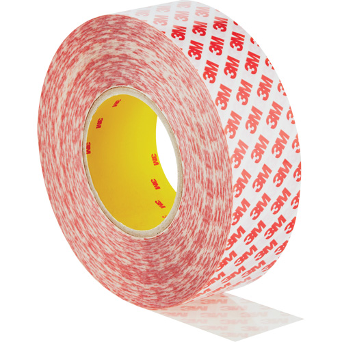 Double-Sided Adhesive Tape, Polyester, 50 mm (1.96") W x 50 m (164') L, 8 mils Thick R.M.G. Prévention