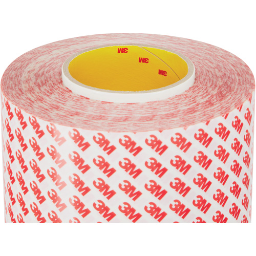 Double-Sided Adhesive Tape, Polyester, 1540 mm (60.62") W x 50 m (164') L, 8 mils Thick R.M.G. Prévention