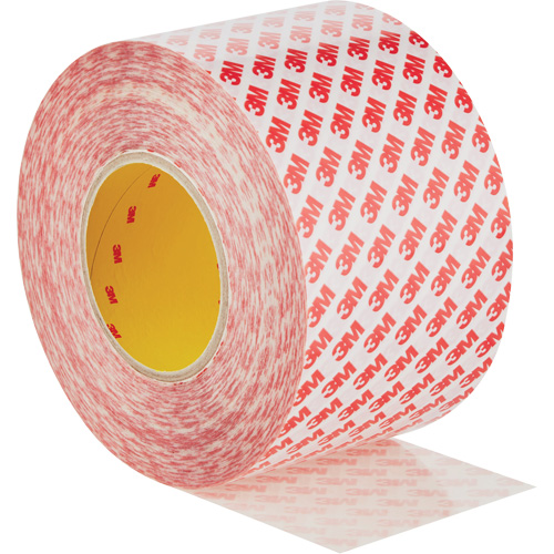 Double-Sided Adhesive Tape, Polyester, 100 mm (3.93") W x 50 m (164') L, 8 mils Thick R.M.G. Prévention