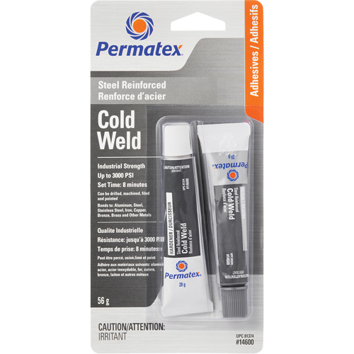 Cold Weld Bonding Compound, 2 x 28 g, Tube, Two-Part, Grey R.M.G. Prévention