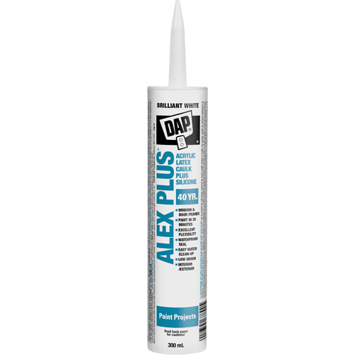 Alex Plus&reg; All Purpose Acrylic Latex Caulk Plus Silicone R.M.G. Prévention