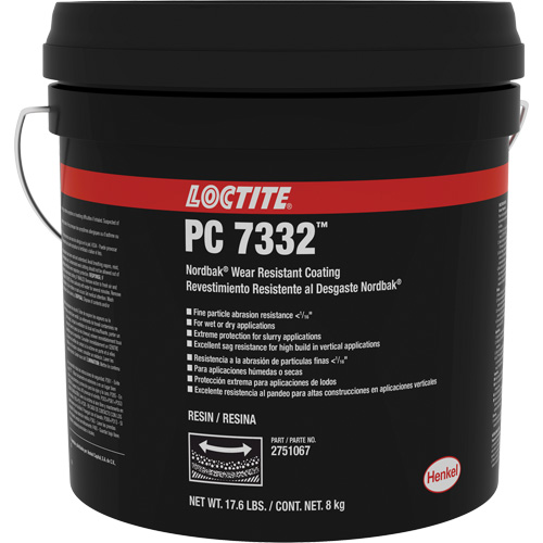 Rev&ecirc;tement de protection contre lusure 7332 Nordbak, Gris, 10 kg, Seau R.M.G. Prévention