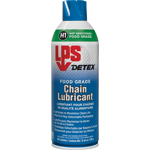 Detex&reg; Food Grade Chain Lubricant, 12 oz./340 g/430 ml, Aerosol Can R.M.G. Prévention