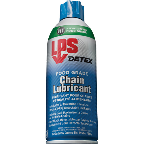 Detex&reg; Food Grade Chain Lubricant, 12 oz./340 g/430 ml, Aerosol Can R.M.G. Prévention