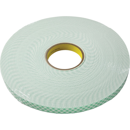Double-Coated Urethane Foam Tape, 33 m (108') L x 9.5 mm (3/8") W, 60 mils, Urethane R.M.G. Prévention