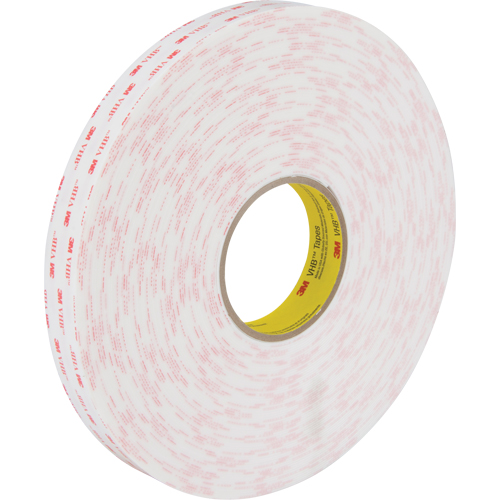 VHB Tape 4950, 33 m (108') L x 25.4 mm (1") W, 45 mils, Acrylic R.M.G. Prévention