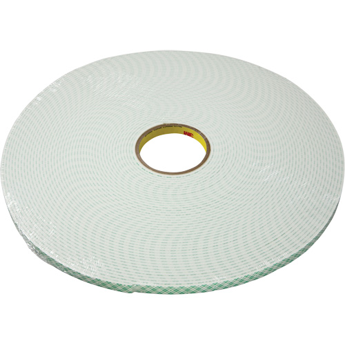 Ruban double face en mousse d'ur&eacute;thane, 16,5 m (54') lo x 25,4 mm (1") la, 25 mils, Ur&eacute;thane R.M.G. Prévention