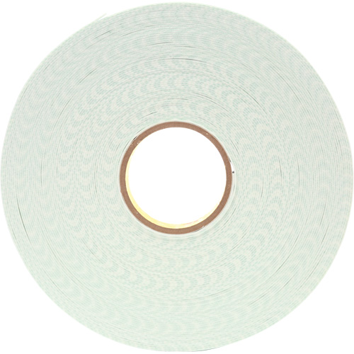 Ruban double face en mousse d'ur&eacute;thane, 33 m (108') lo x 25,4 mm (1") la, 62,5 mils, Ur&eacute;thane R.M.G. Prévention